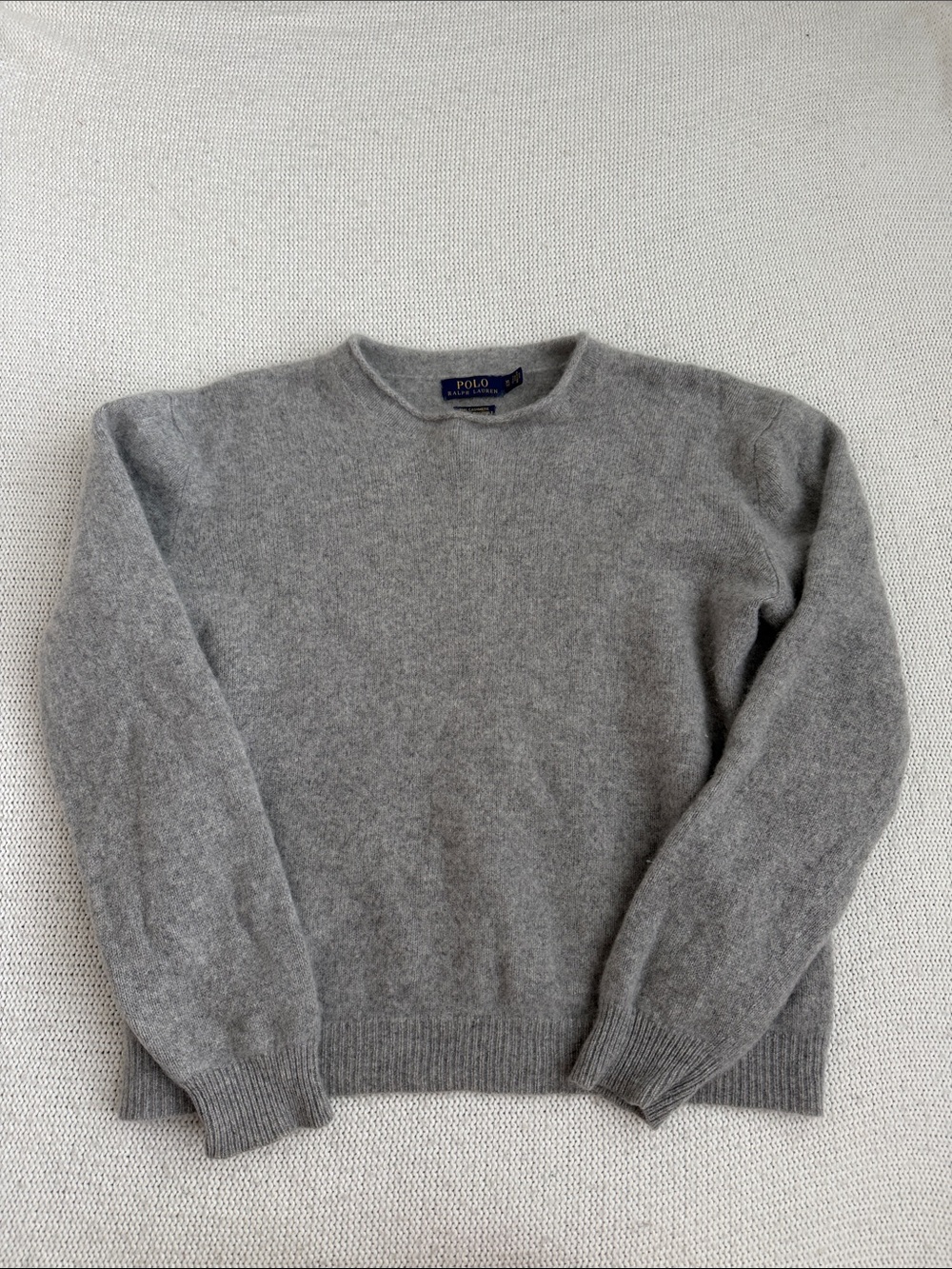 Ralph Lauren 100% Cashmere Sweater Gray Size XL